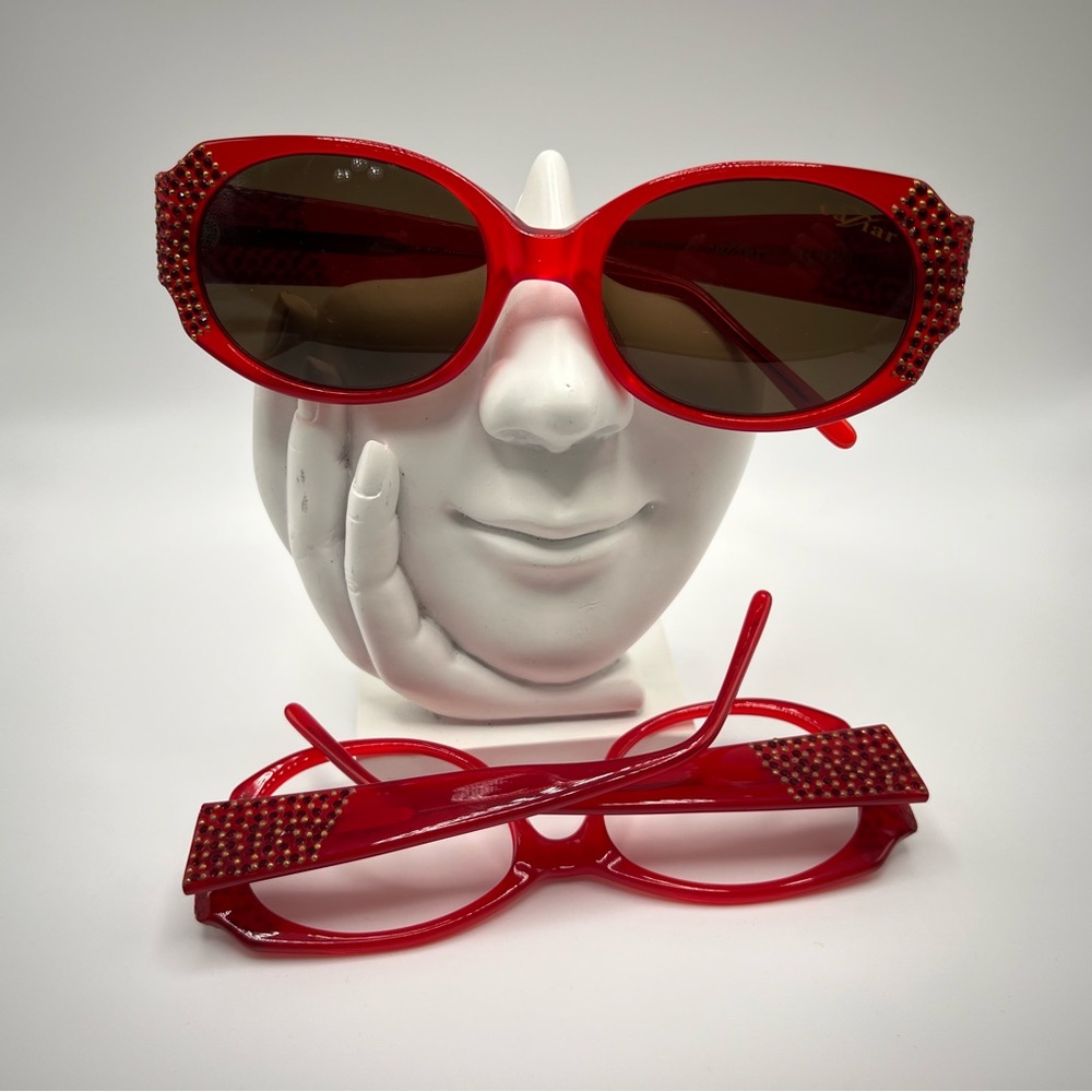 Authentic Design Optical Red Frame/ Eyeglasses/Su… - image 6